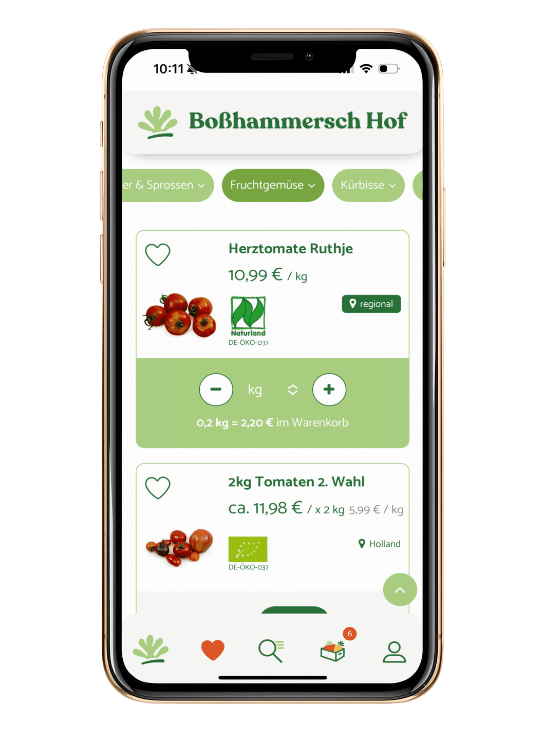 Iphone Mockup Bosshammersch Hof PWA2