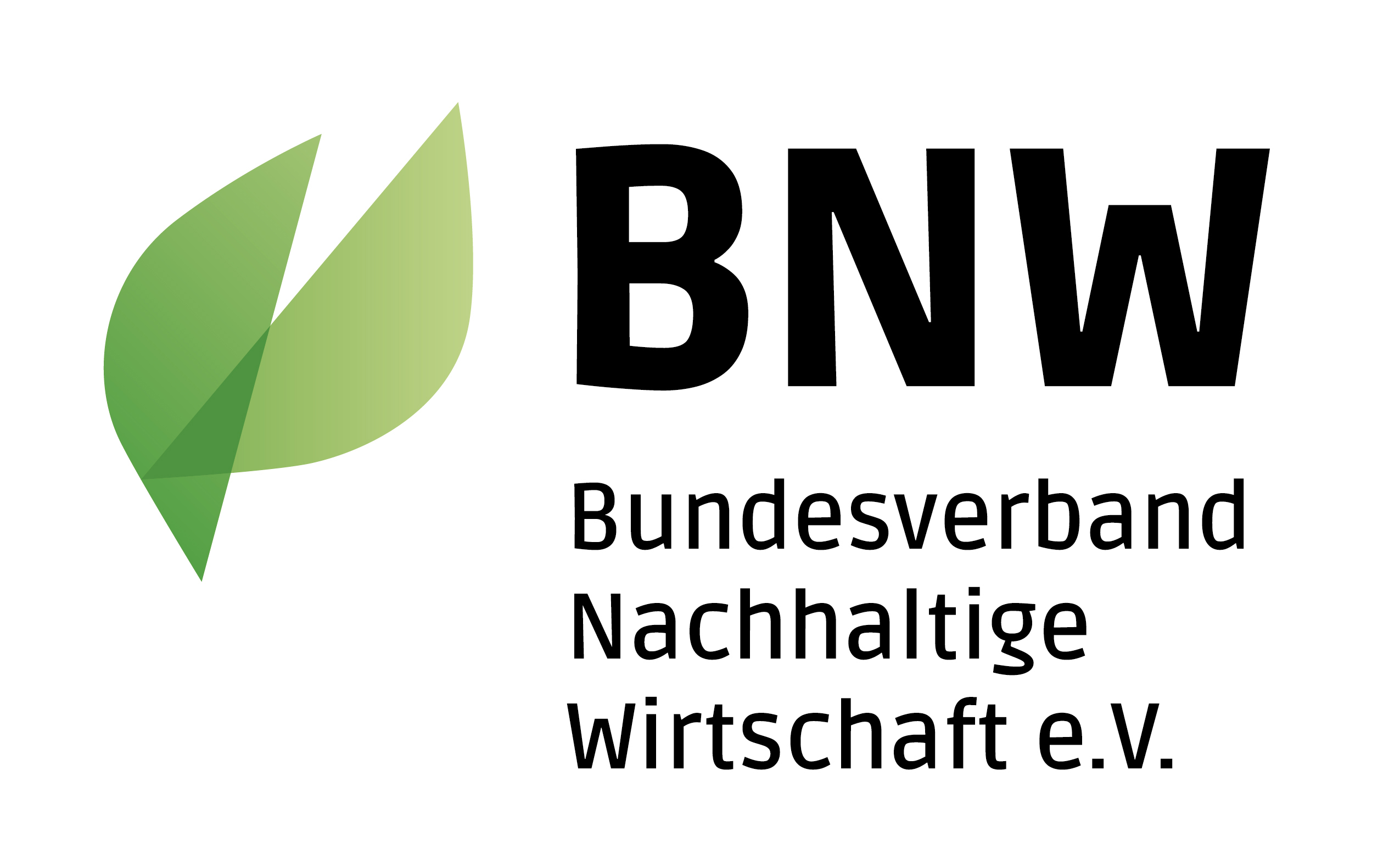 KI generiert: Das Bild zeigt das Logo des Bundesverbands Nachhaltige Wirtschaft e.V. (BNW), bestehend aus stilisierten grünen Blättern und dem Schriftzug des Verbands. Der Hauptinhalt ist die Darstellung eines Umweltverbands.