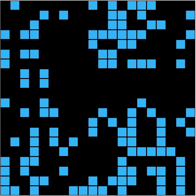Conway's Game of Life von Adrian (animated Gif)