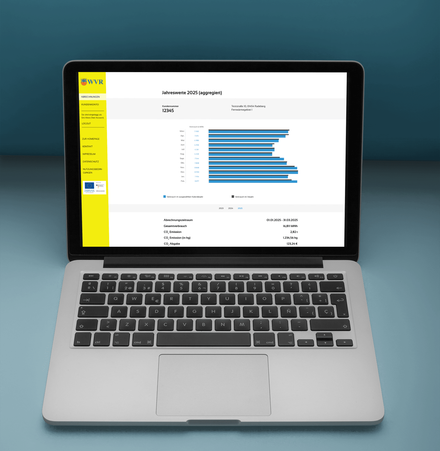 WVR Mockup Of An Open Macbook Near A Wall A20338