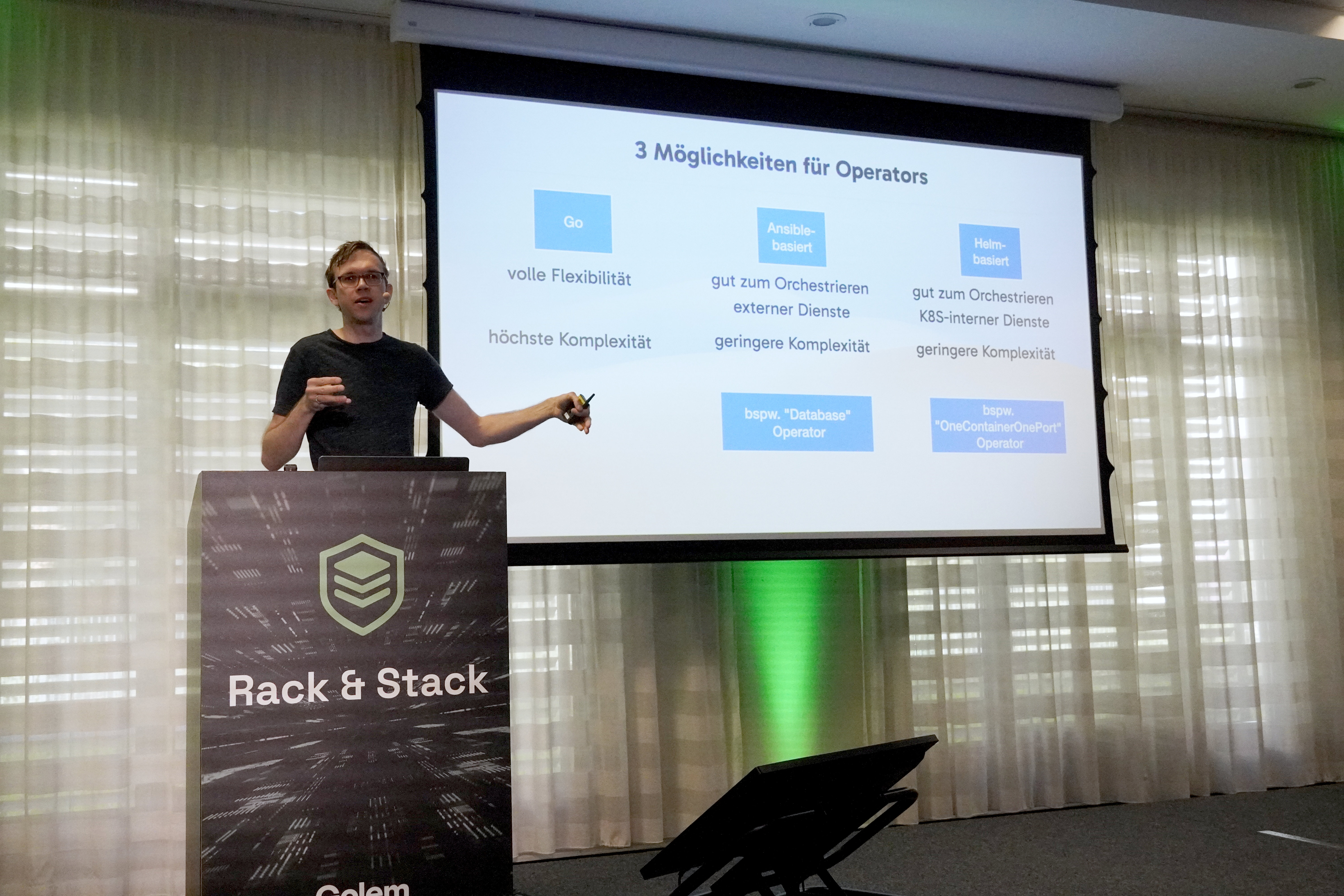 Bild vom Vortrag auf der Rack&Stack