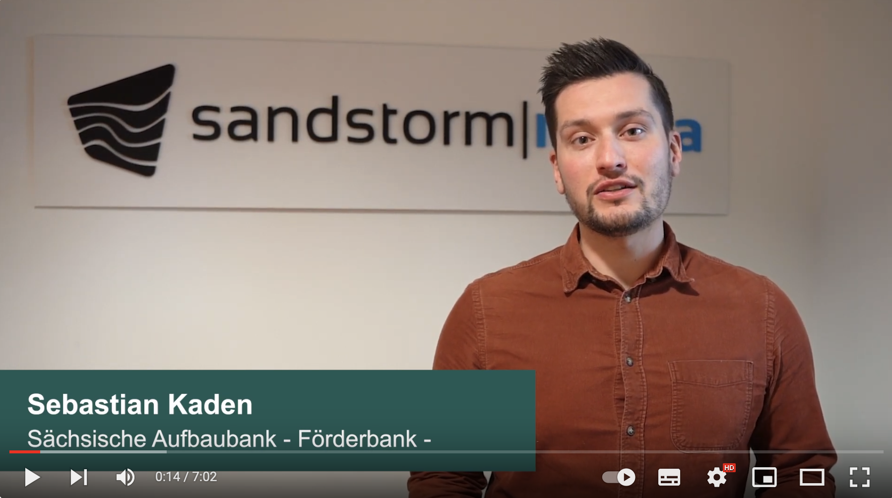 Sebastian Kaden (SAB) zu Besuch bei Sandstorm