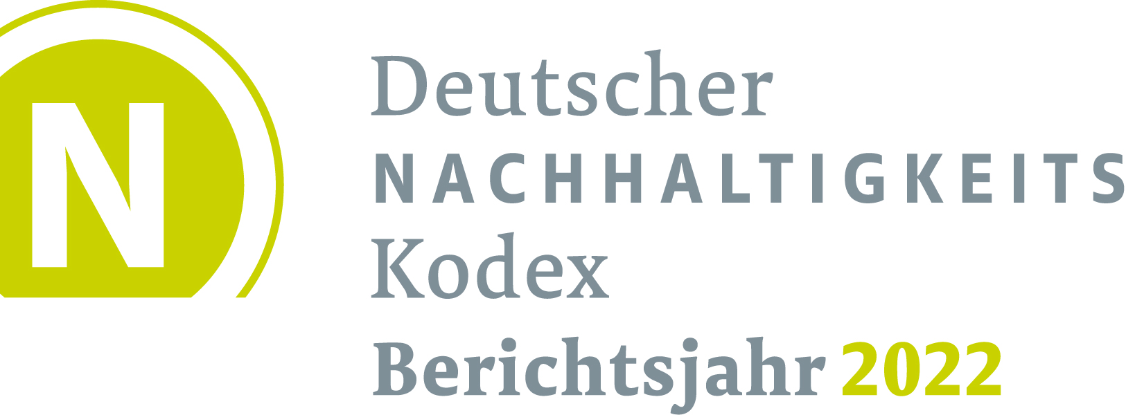 Logo Deutscher Nachhaltigkeitskodex Berichtsjahr 2022