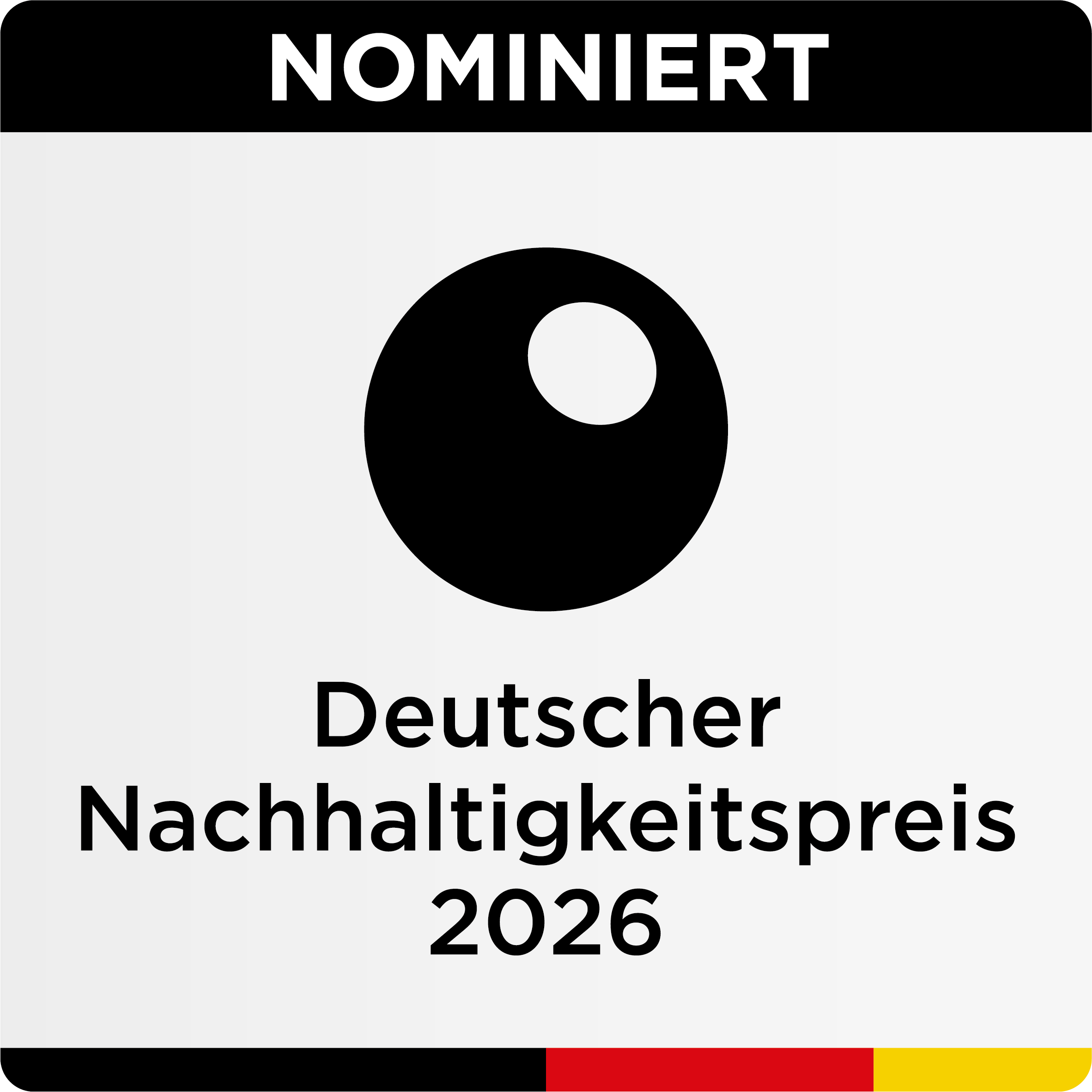 Logo Deutscher Nachhaltigkeitspreis 2026 Nominiert