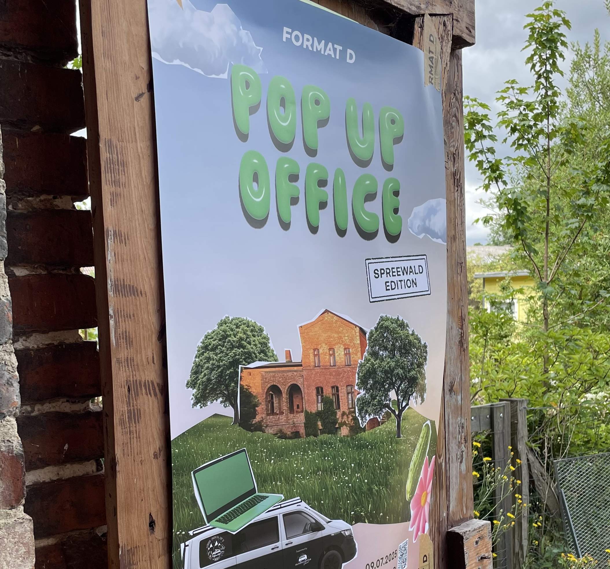 Plakat zum Pop Up Office 
