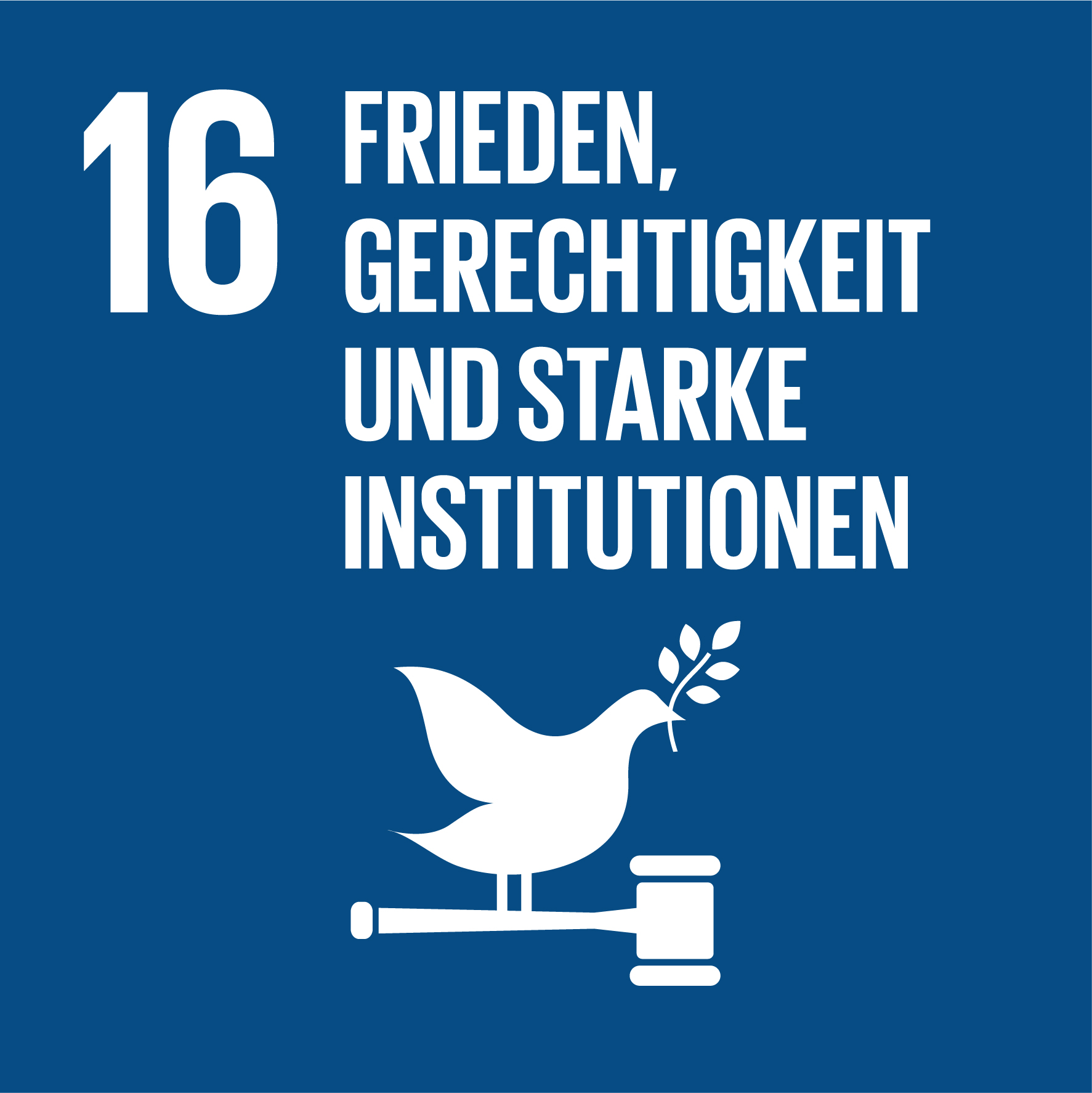 SDG 16: Frieden, Gerechtigkeit und starke Instutionen